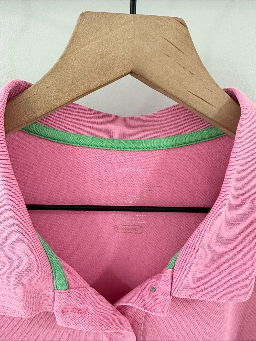 Lilly Pulitzer Short Sleeve Polo Shirt // Pink // XL